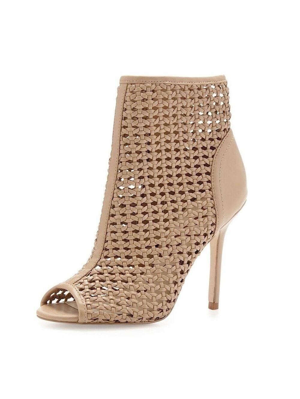 Sam Edelman Aubriana Woven Peep Toe Heel Booties